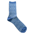 National style diamond pattern men's short crew socks